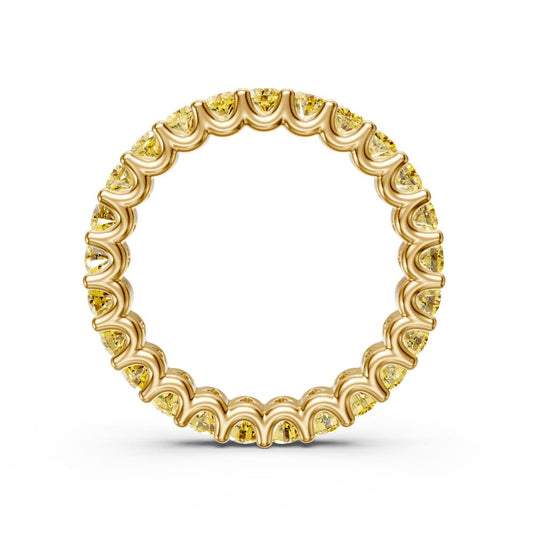 Yellow Sapphire Band Ring in Yellow Gold R03340325