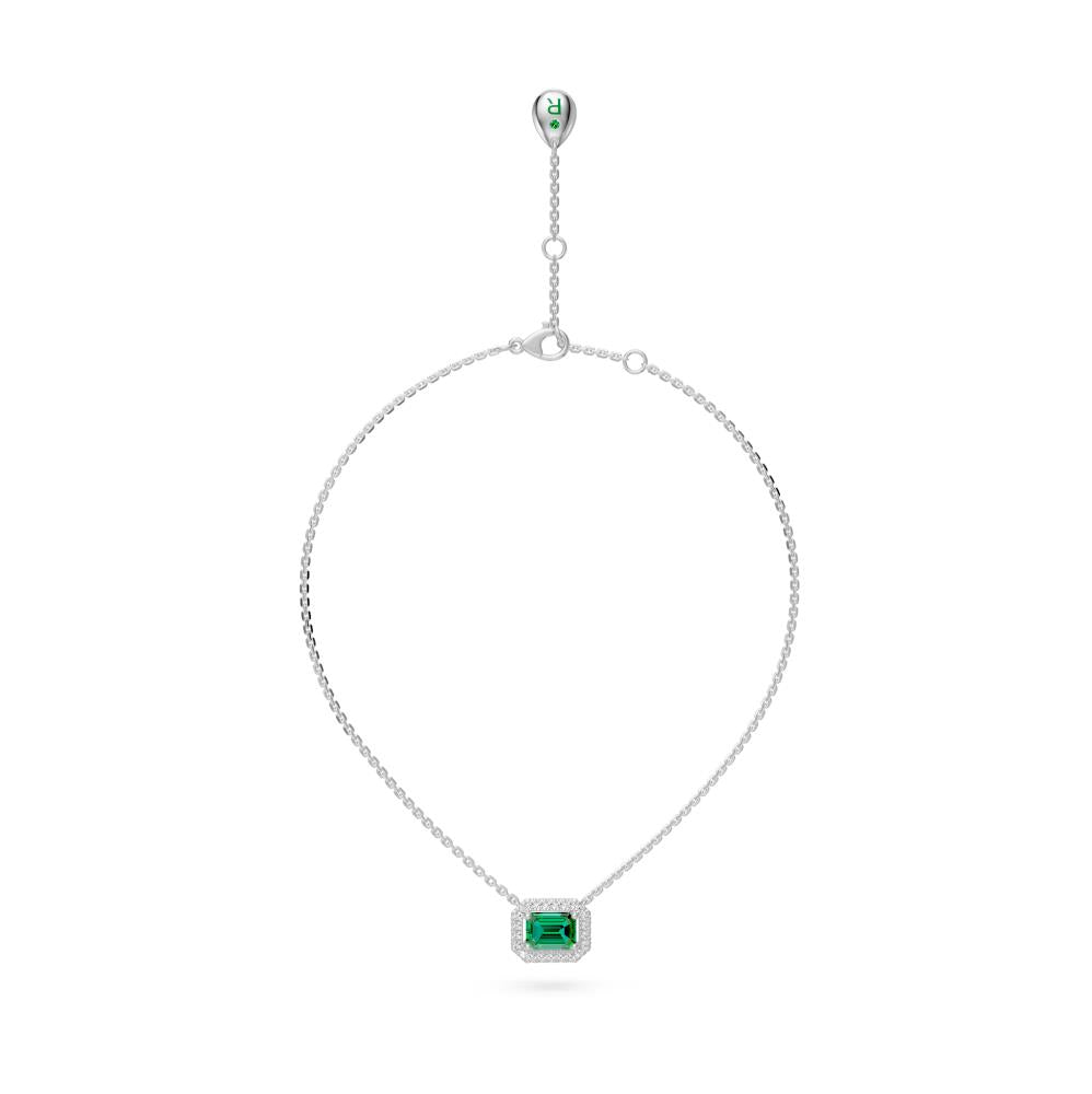 White Gold Necklace with Tsavorite Stone R36251224