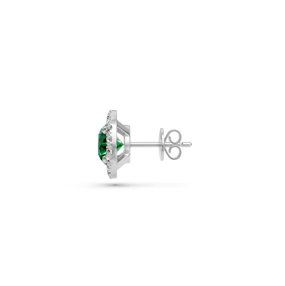 Diamond Earrings in White Gold with Tsavorites R36151224