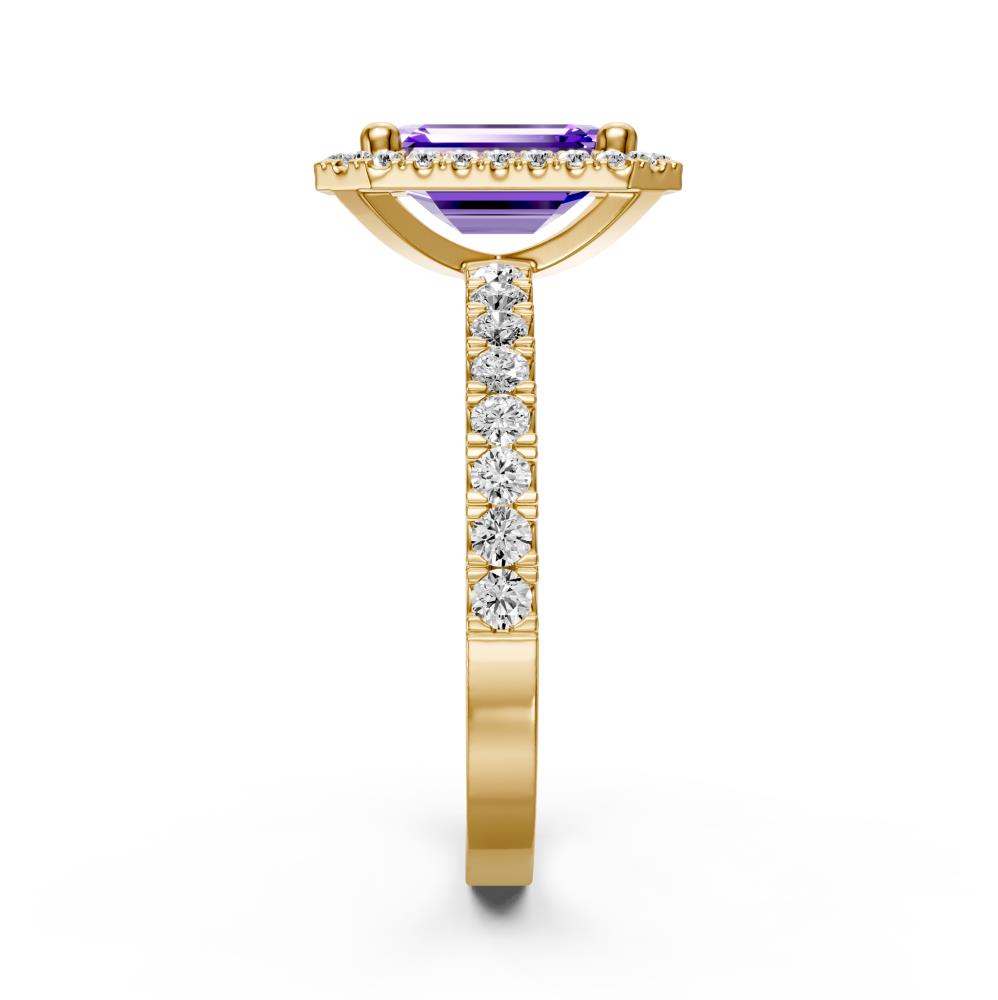 Diamond Ring with Tanzanite in Yellow Gold R38901224