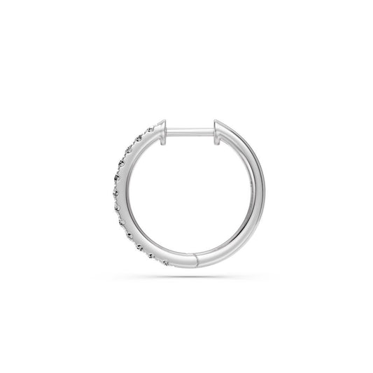 Diamond Hoop Earrings in White Gold R23921124