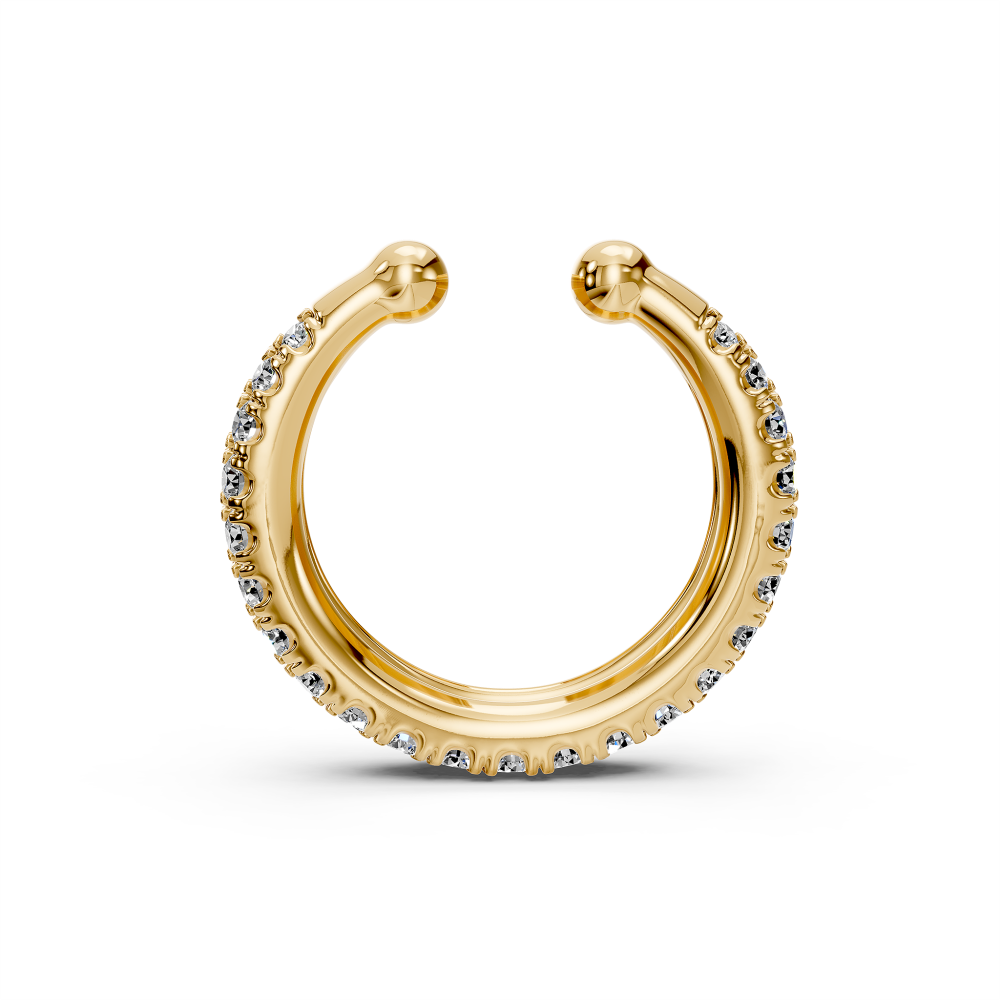 Diamond Cuff Earring in Yellow Gold JFA6272