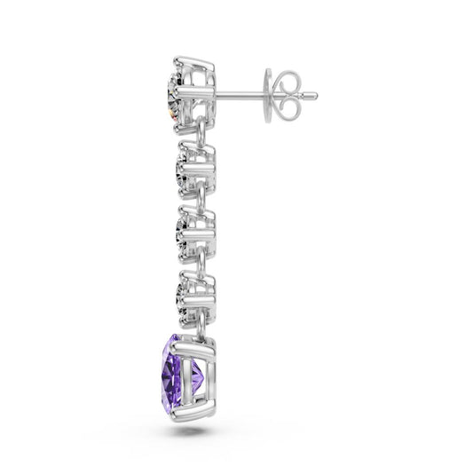 Diamond Earrings with Tanzanite in White Gold R37711224