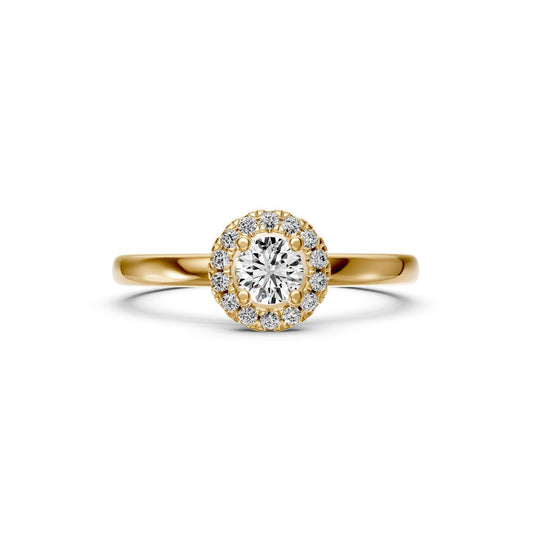 Diamond Ring with Yellow Gold and Diamonds R15361024