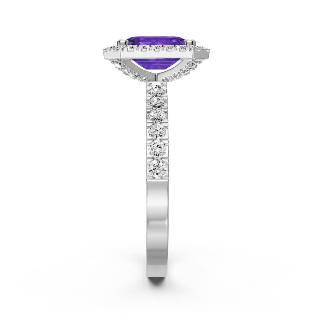 Diamond Ring with Tanzanite in White Gold R38931224