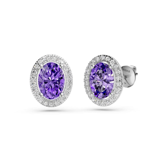 Diamond Earrings with Tanzanite in White Gold R36551224