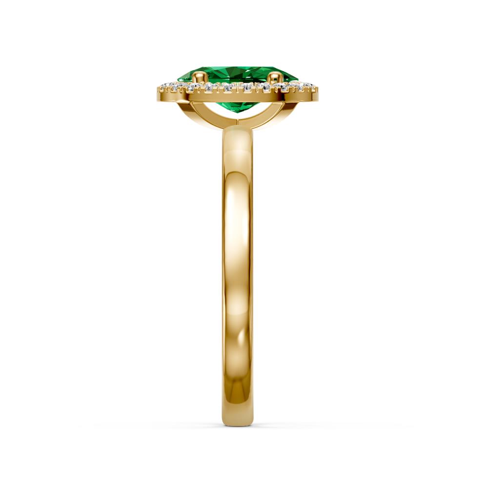 Yellow gold ring with Tsavorites R39080825