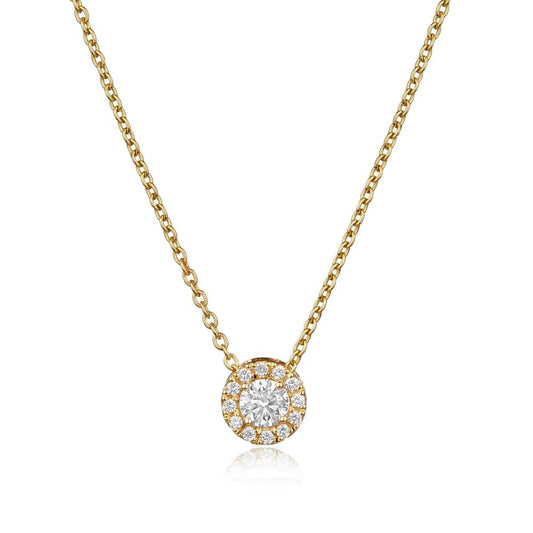 Diamond Necklace in Yellow Gold NA1113