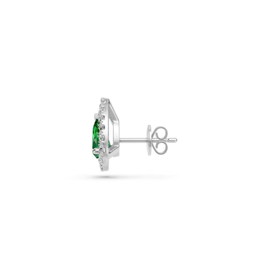 Diamond Earrings in White Gold with Tsavorites R38951224