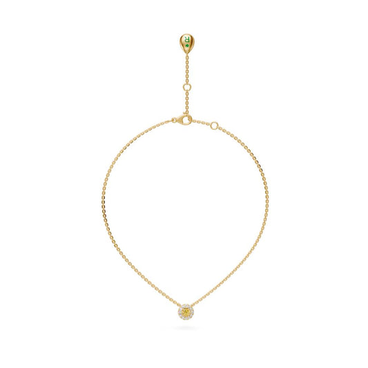 Yellow Gold Necklace with Yellow Sapphire R03110325