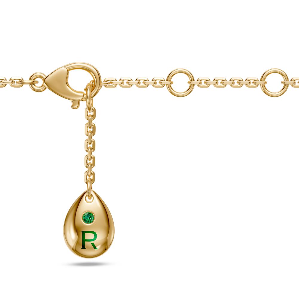 Yellow Gold Necklace with Tanzanite Stone R36851224
