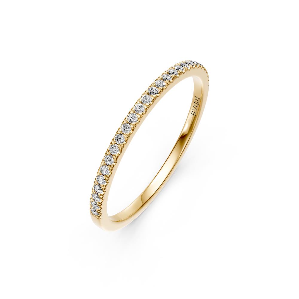 Diamond Band Ring in Yellow Gold JFA9856