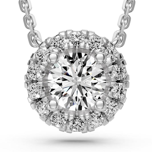 Diamond Necklace in White Gold, 0.10ct R14511024