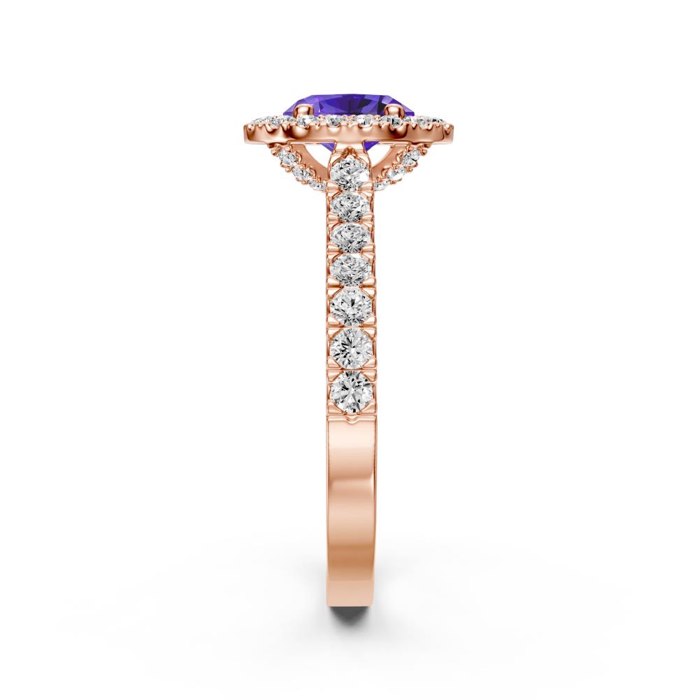 Diamond Ring with Tanzanite in Rose Gold R38371224