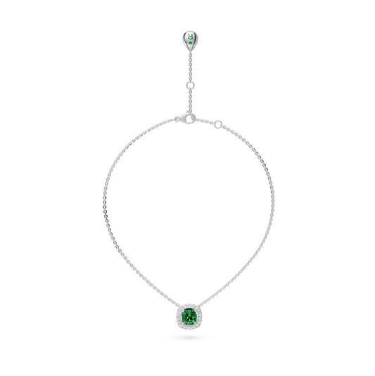 White Gold Necklace with Tsavorite Stone R39071224