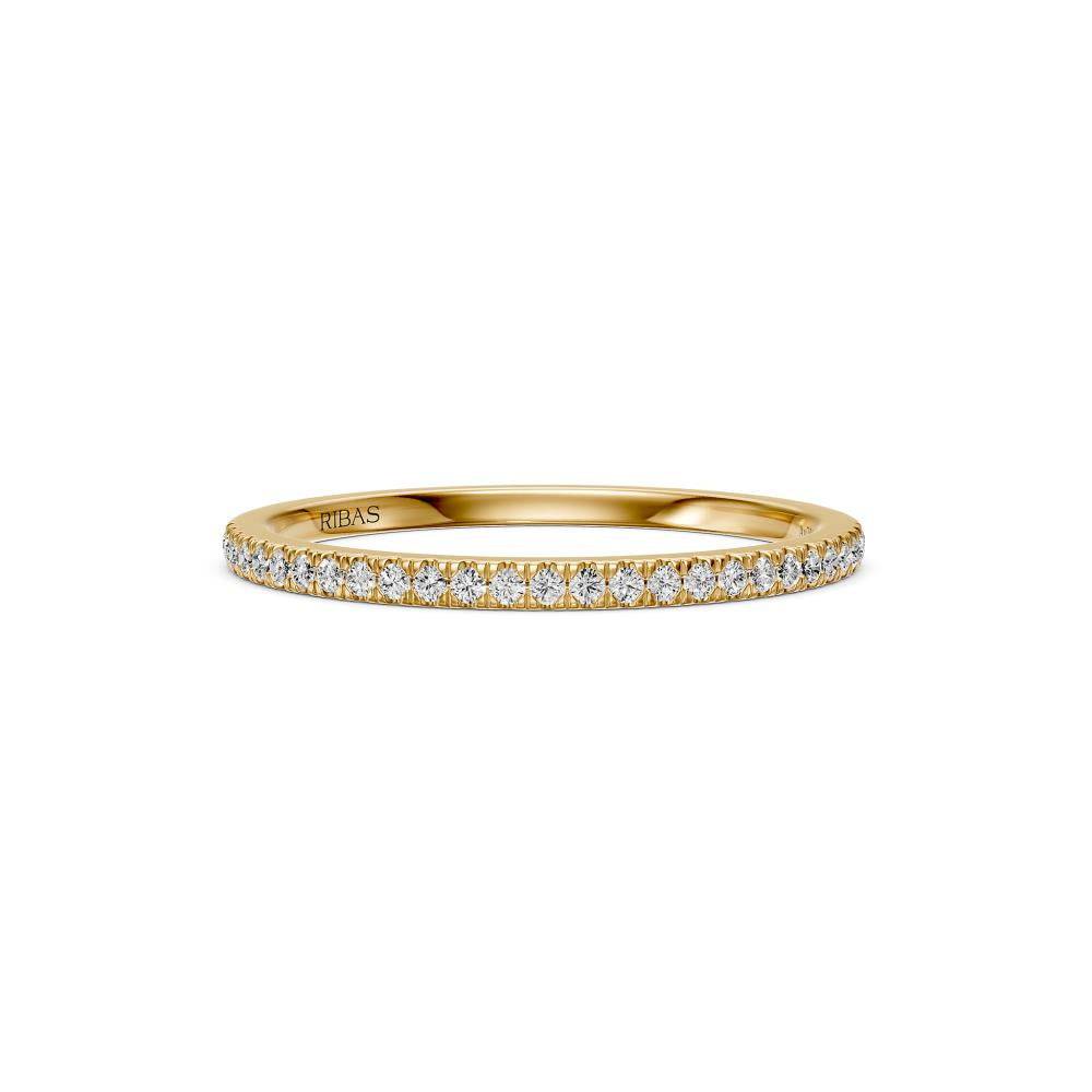 Diamond Band Ring in Yellow Gold JFA9856