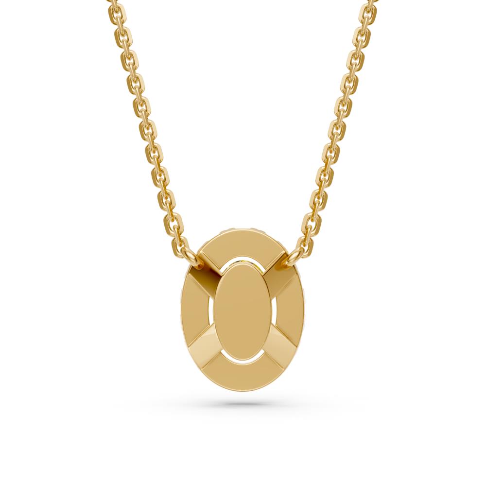 Yellow Gold Necklace with Yellow Sapphire R03750325