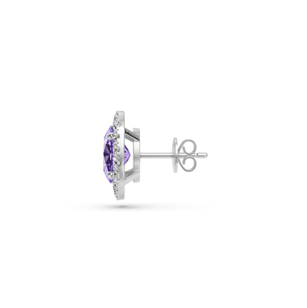 Diamond Earrings with Tanzanite in White Gold R37661224