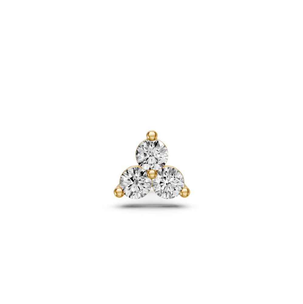 Diamond Piercing in Yellow Gold 0,15ct JFA199340