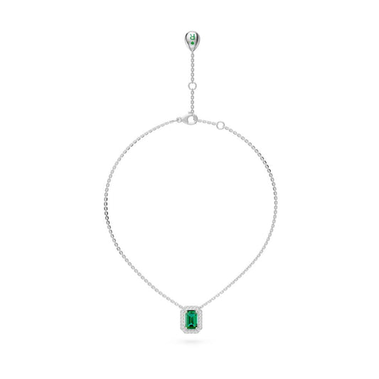 White Gold Necklace with Tsavorite Stone R36231224