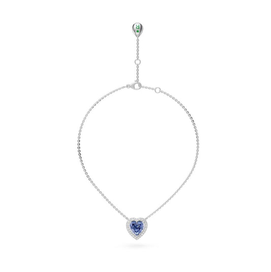 White Gold Necklace with Spinel Stone R39490125