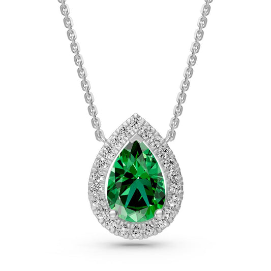 White Gold Necklace with Tsavorite Stone R39450125