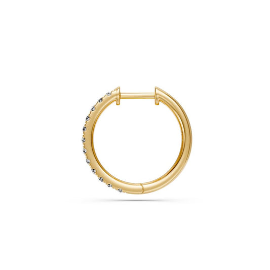 Diamond Hoop Earrings in Yellow Gold R23921124