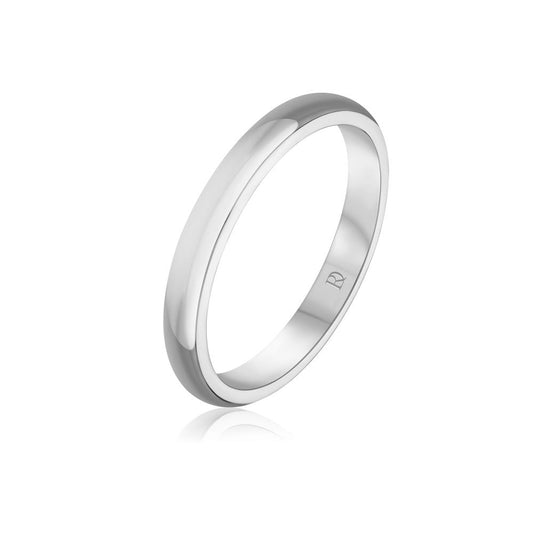 Wedding Band Ring in White Gold JFA3286