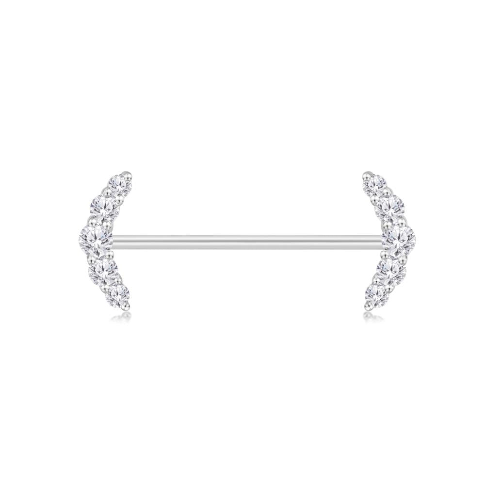 Diamond Piercing in White Gold JFA7608