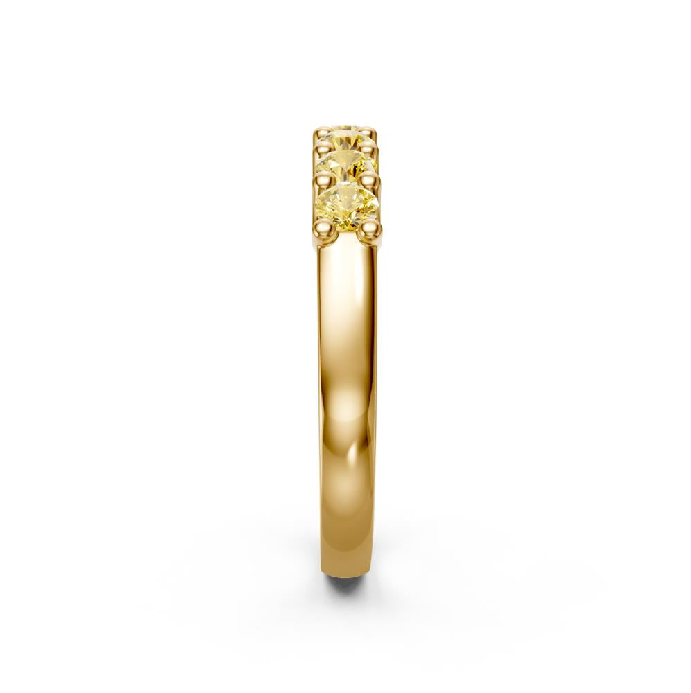 Yellow Sapphire Band Ring in Yellow Gold R03360325