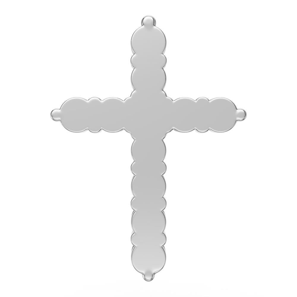 Diamond Cross Pendant in White Gold JFA203493