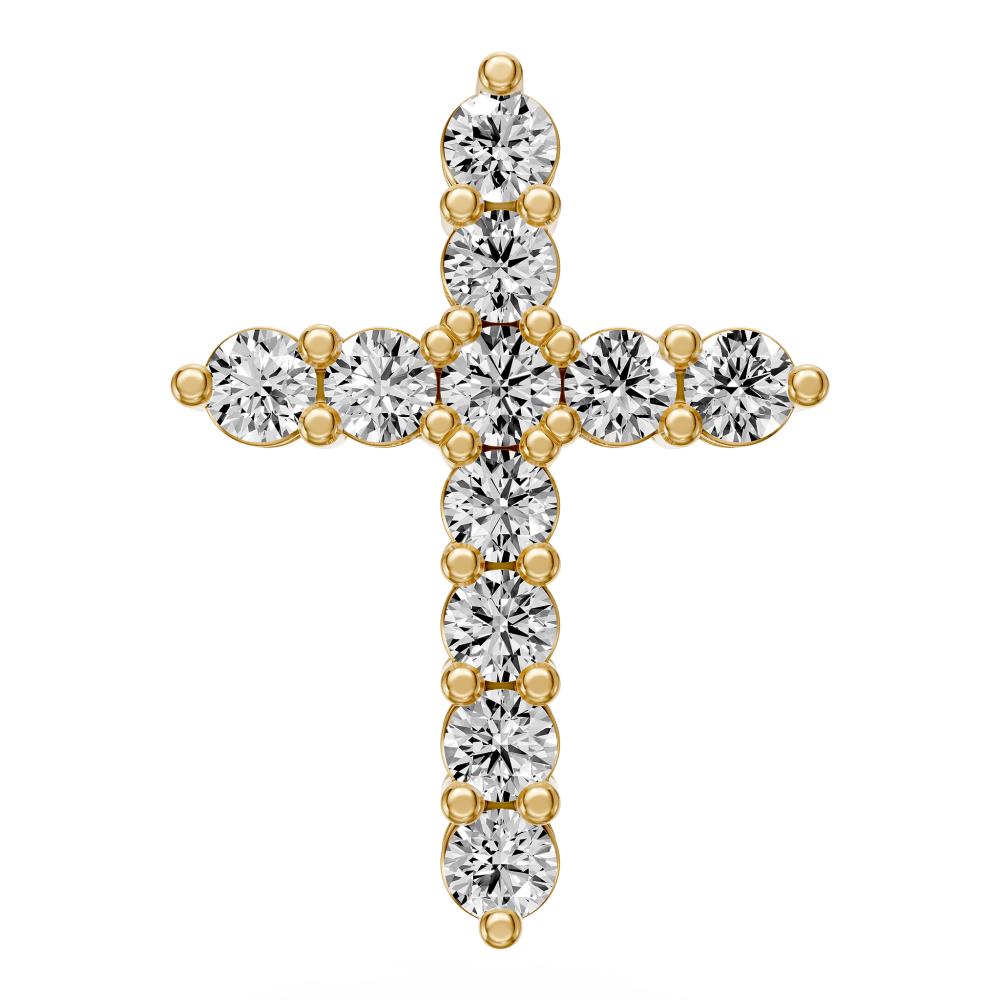 Diamond Cross Pendant in Yellow Gold R34911124