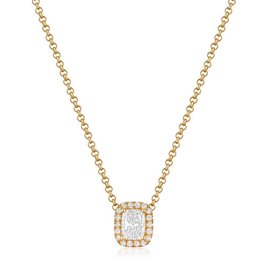 Diamond Necklace in Yellow Gold NA0173