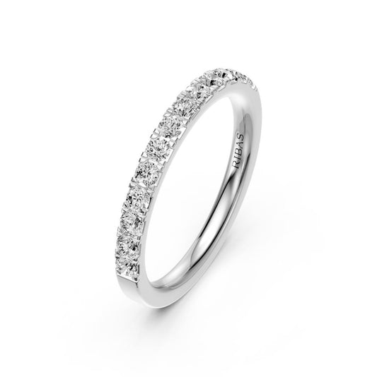 White gold riing with diamonds R17060725