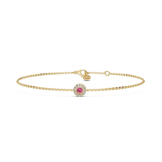 Sapphire Bracelet with Diamonds in Yellow Gold R03390325