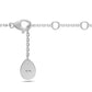 White Gold Necklace with Spinel Stone R39490125