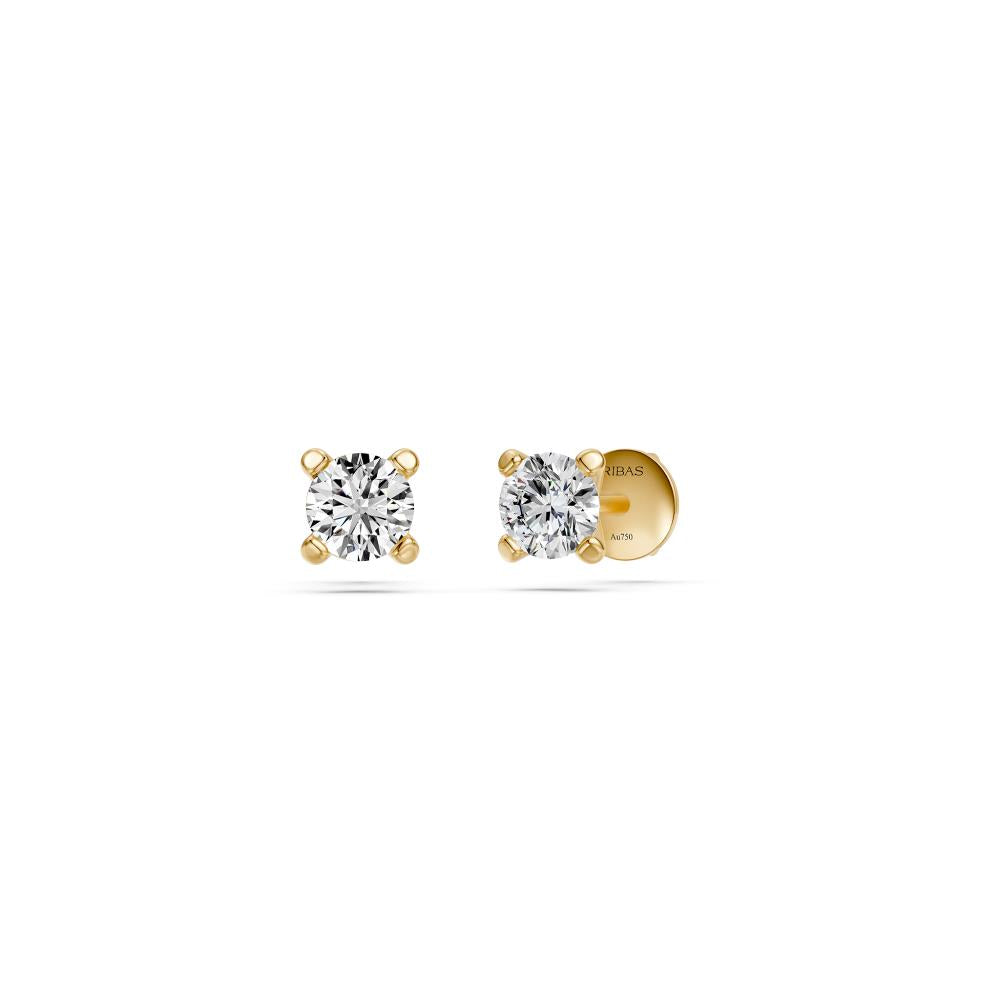 Diamond Stud Earrings in Yellow Gold R14101024