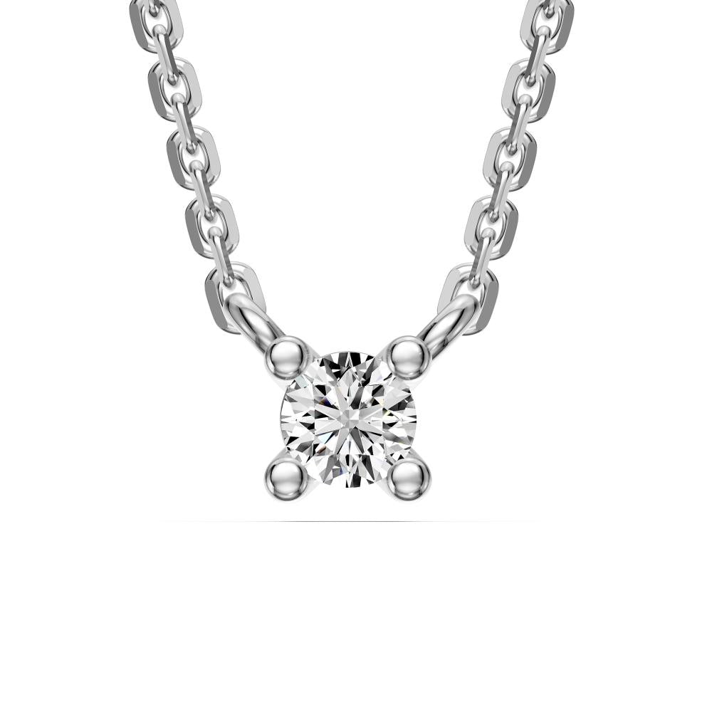 Diamond Necklace with chain in White Gold R07840924