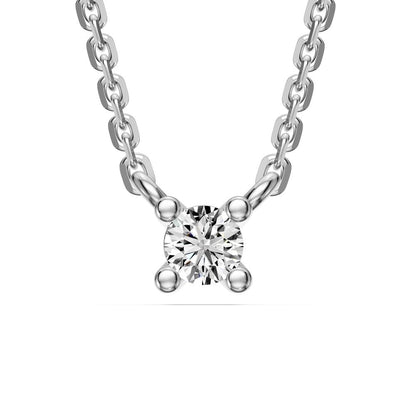 Diamond Necklace with chain in White Gold R07840924