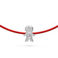 String Bracelet with Diamond in White Gold "Boy" R07420924