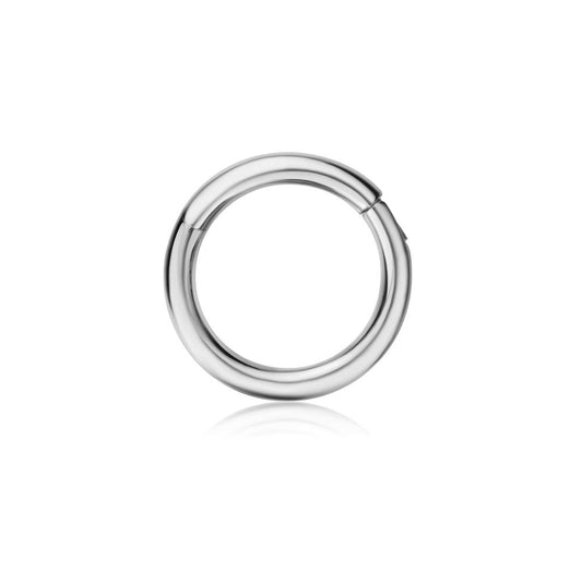 Hoop Earring in White Gold JFA19557