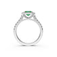 Diamond Ring with Tsavorite in White Gold R36331224