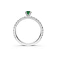 Diamond Ring with Tsavorites in White Gold R36421224