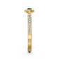 Diamond Ring with Sapphire in Yellow Gold R02470325