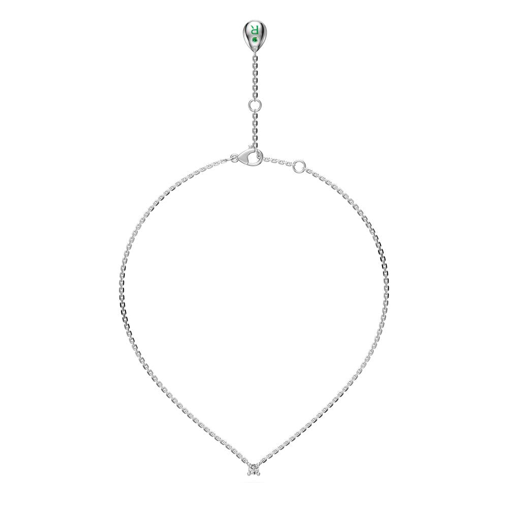 Diamond Necklace with chain in White Gold R07840924