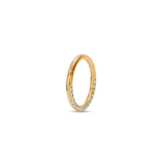 Diamond Hoop Earring in Yellow Gold JFA6970