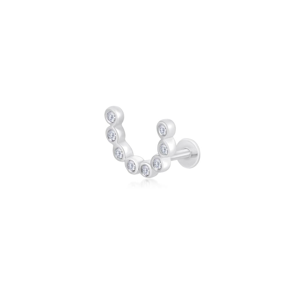 Diamond Piercing in White Gold JFA15161