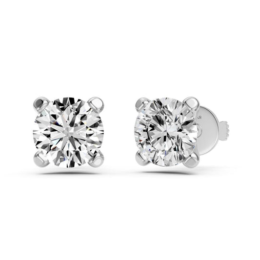 Diamond Earrings in White Gold R00170125P