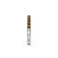 Cognac Diamond Band Ring in White Gold JFA16268