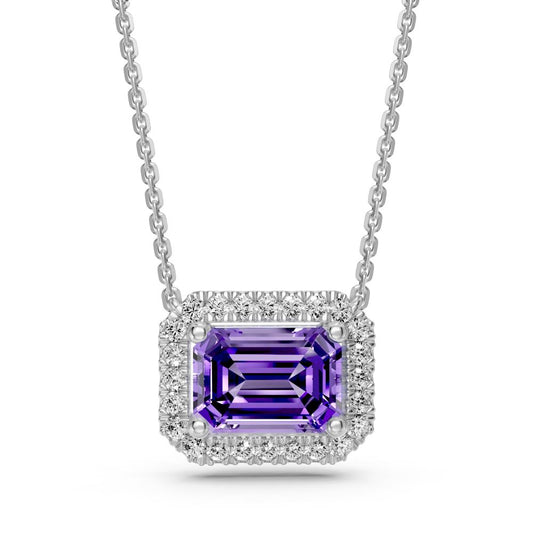 White Gold Necklace with Tanzanite Stone R38741224